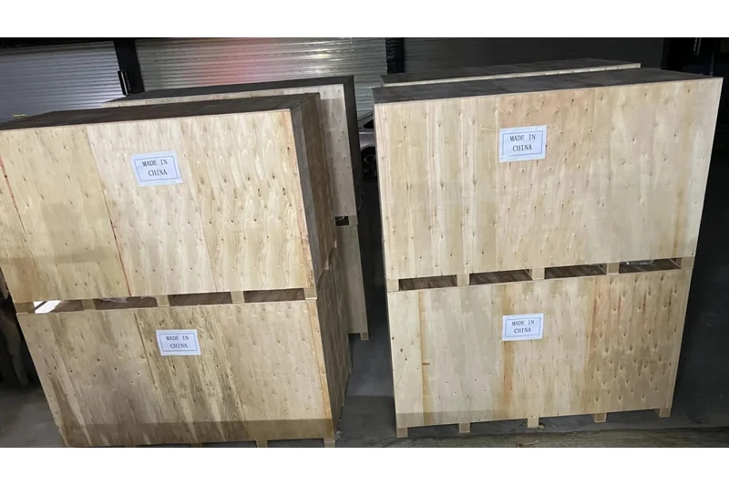 Export packaging line for gaming machines